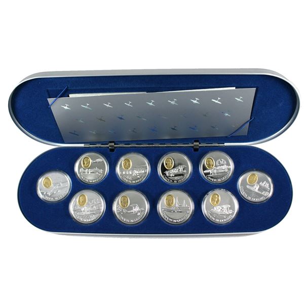 1990-1994 Canada Aviation One in Deluxe Box (Outer Box Worn) Includes outer cardboard box, metal cas