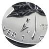 Image 2 : 2005 Canada Privy Mark Tulip 1oz. Silver Maple Leaf (Tax Exempt) Scratch on reverse of coin.