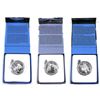 Image 1 : Lot of 3x 2014 Canada $100 for $100 Fine Silver Coins. Includes The Grizzly, The Majestic Bald Eagle