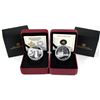 Image 1 : Lot of 2x 2013 & 2014 Canada Proof Silver Dollars. Includes 2013 Arctic Expedition and 2014 100th An
