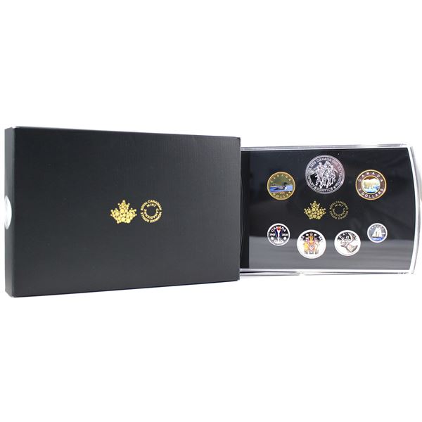 2020 Classic Canadian Coin and Medallion Fine Silver Set (No Tax) Cracked interior plastic on back o
