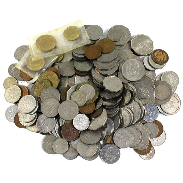 Lot of Mixed Jamaica Coinage. Total of 2.6 pounds!