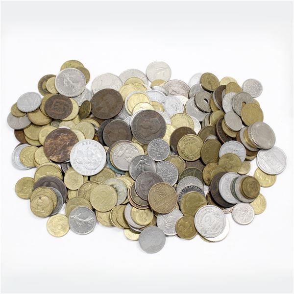 Lot of Mixed France Coinage. Total of 2.8 pounds!