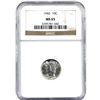 Image 1 : 1942 USA 10-cent NGC Certified MS-65