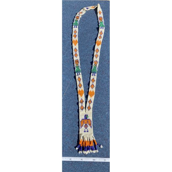 Native American Beaded Thunder Bird Necklace