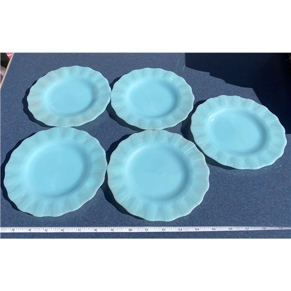 Blue Pyrex Plates