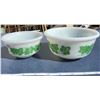 Image 1 : (2) Anchor Hocking Bowls (6" Across, 4.5" Across)