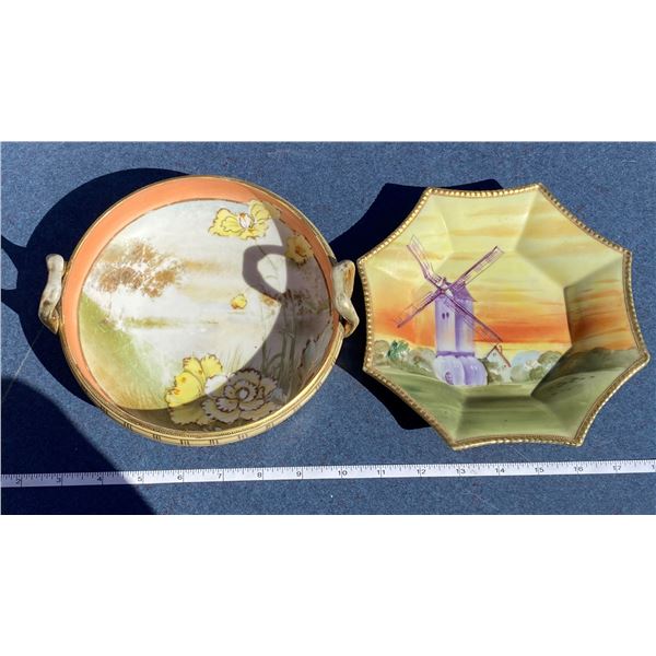 (2) Nippon Dishes (7" Across x2)