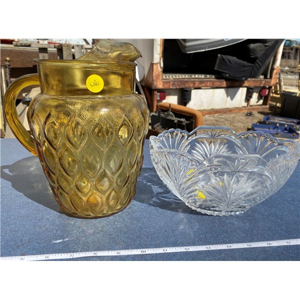 Glass Bowl + Pitcher
