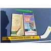 Image 1 : Texaco Iowa-Missouri With Kansas-Nebraska Map + Sask Blades Hockey Stick + Bush Letter Opener + Supe