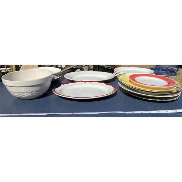 Lot Of Assorted Plates + Dishes