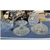 Image 1 : Lot Of Glass Ware Butter Dish + Candy Dish + Etc