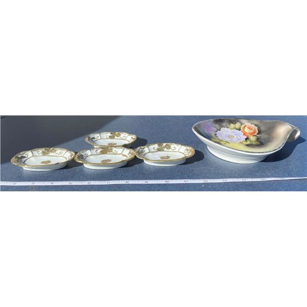 4 Nippon Dishes + Noritake Dish