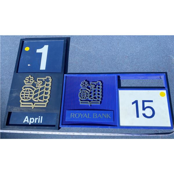2 Original Royal Bank Calendars