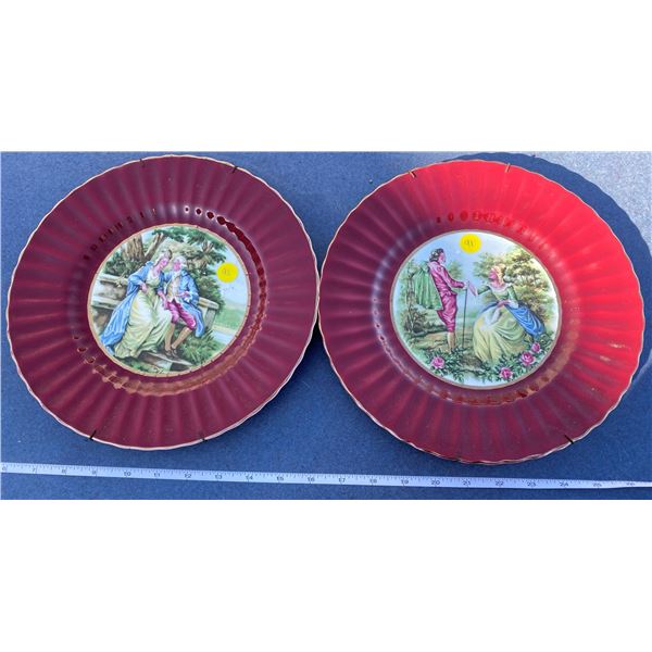 2 Wade Anglen Decorator Plates  (10.5")