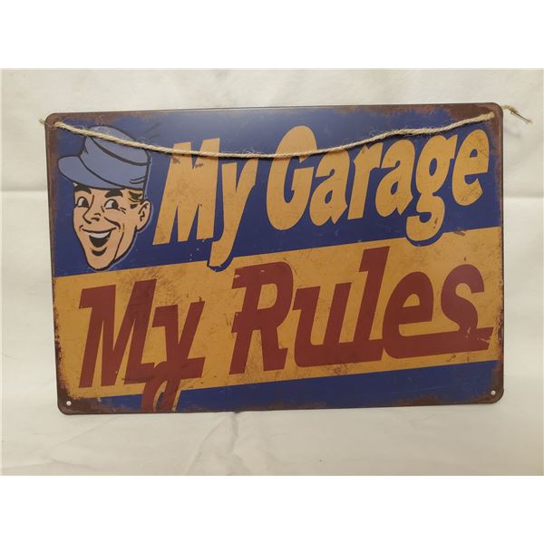 MY GARAGE TIN SIGN