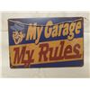 Image 1 : MY GARAGE TIN SIGN
