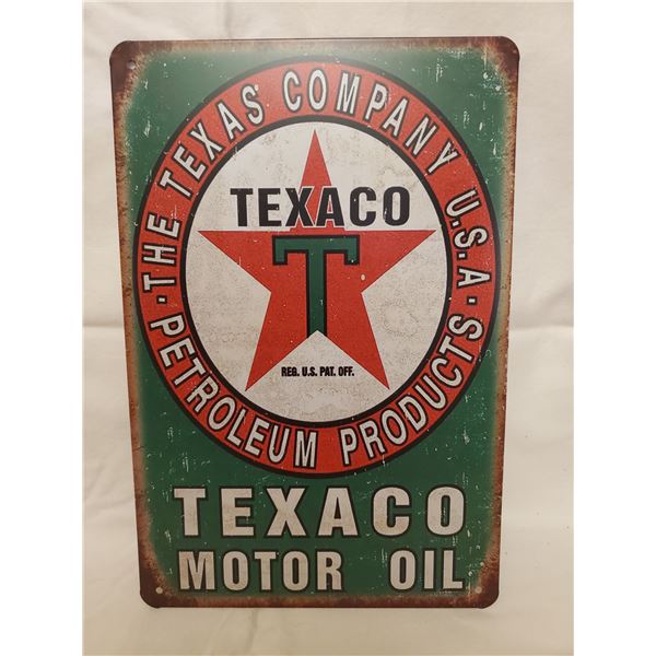 TEXACO OIL TIN SIGN