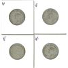 Image 2 : Lot of 4 .800 silver quarters 25¢ coins