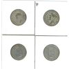 Image 2 : Lot of 4 .800 silver quarters 25¢ coins