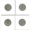Image 2 : Lot of 4 .800 silver quarters 25¢ coins