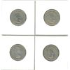 Image 2 : Lot of 4 .800 silver quarters 25¢ coins