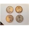 Image 2 : Lot of 4 .800 silver quarters 25¢ coins