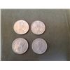 Image 2 : Lot of 4 .800 silver quarters 25¢ coins