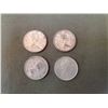 Image 2 : Lot of 4 .800 silver quarters 25¢ coins