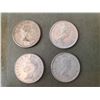 Image 2 : Lot of 4 .800 silver quarters 25¢ coins