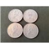 Image 2 : Lot of 4 1967 silver quarters