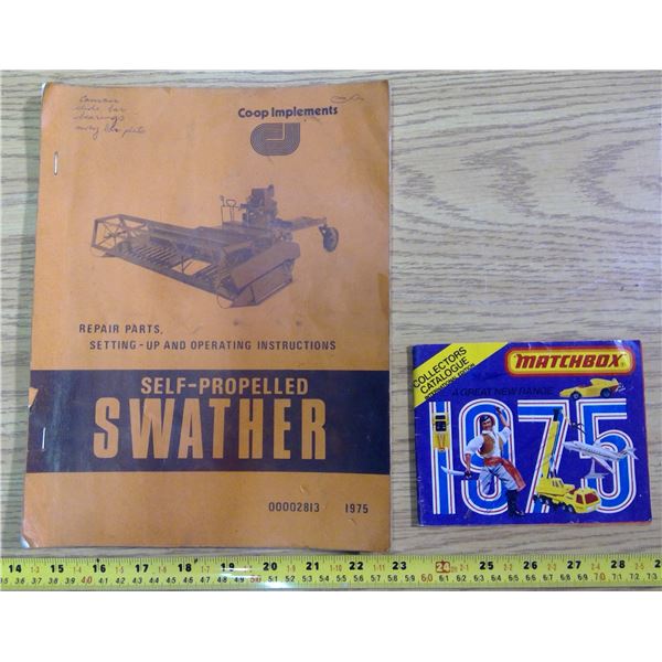 1975 Self-Propelled Swather Manual & 1975 Matchbox Catalogue