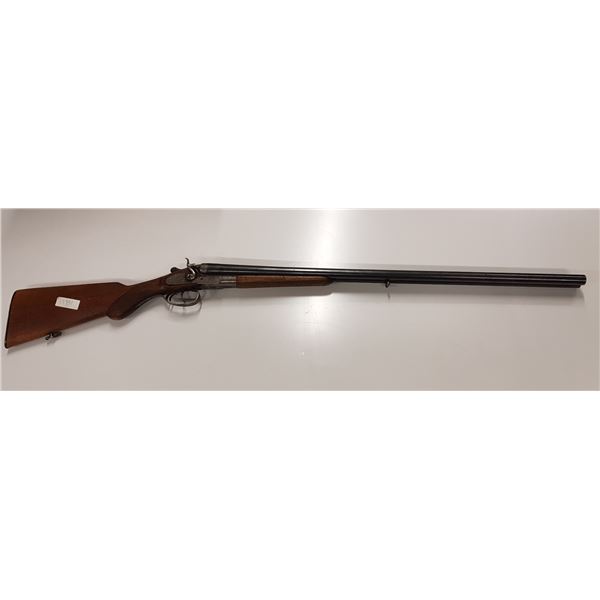 12 G 2 3/4" Bayard Belgian side by side shotgun with external hammers