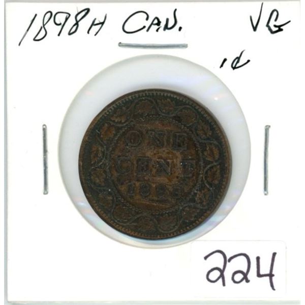1898H - C2 Canadian large cent - VG-8