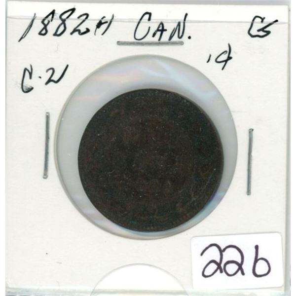 1882H - C2 Canadian large cent - good