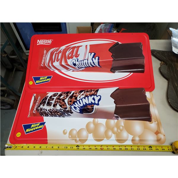 2 x CHOCOLATE BAR ADVERTISEMENTS