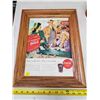 Image 1 : FRAMED COCA-COLA AD