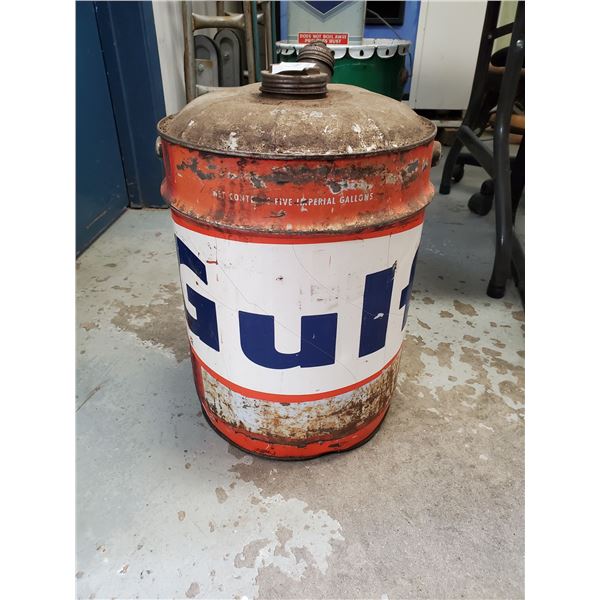 GULF GAS PAIL