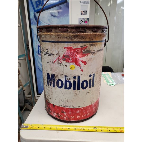 MOBILOIL 5 GALLON PAIL