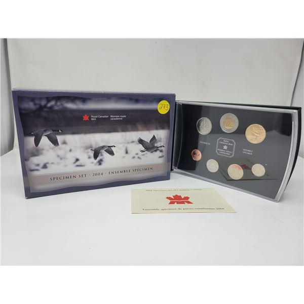 2004 Royal Canadian Mint Specimen Set, in original box