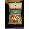 Image 1 : Wooden Cigar Box & Contents