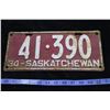 Image 1 : 1934 Saskatchwan Plate