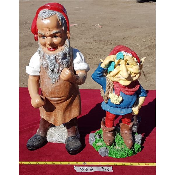 2 Garden Gnomes