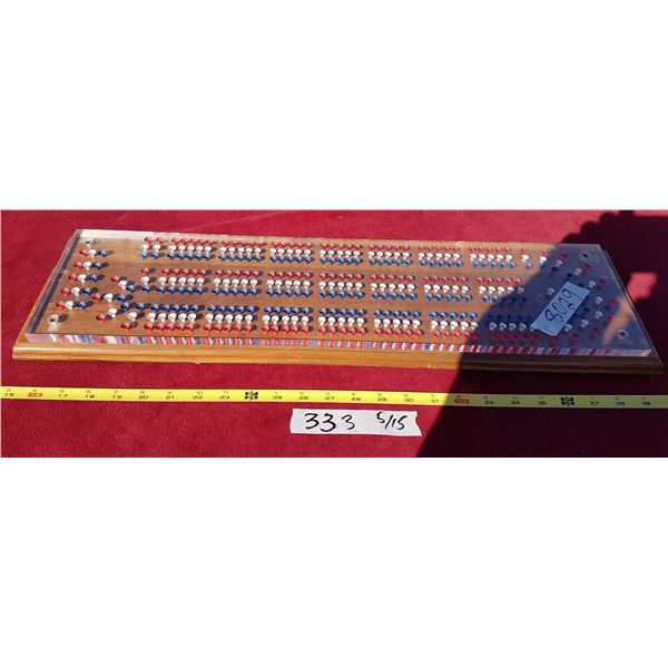 Plexi Glass & Wood Cribbage Board