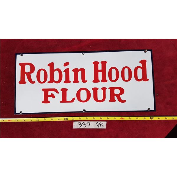 Robin Hood Enamel Sign