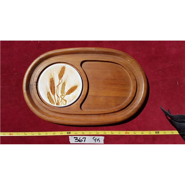 Cheese Board Glass & Wood