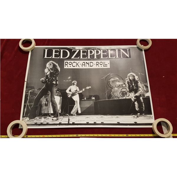 3 Rock Posters - Led Zepplin & The Who & Pink Floyd
