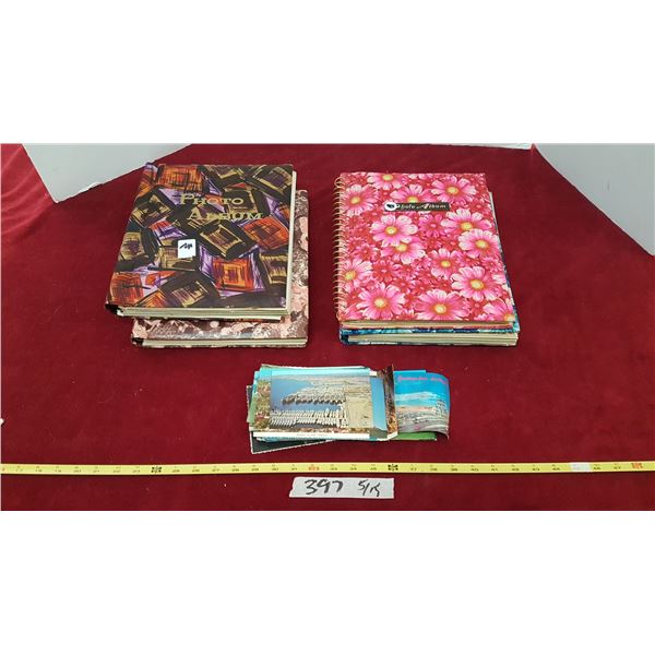 Lot Photo Albums & Post Cards