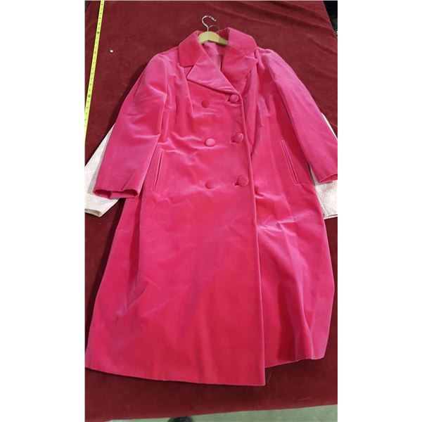 2 Vintage Pink Coats