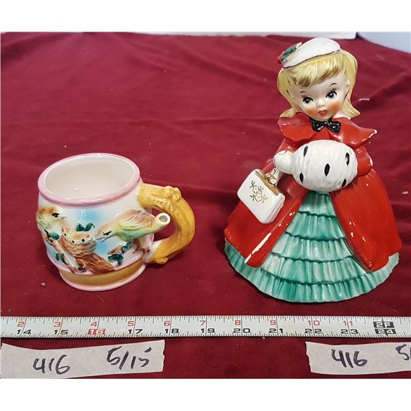 2 Ceramic Pcs.  (Japan)